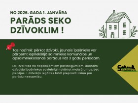 No 2026. gada 1. janvāra spēkā jauns princips – “Parāds seko dzīvoklim”
