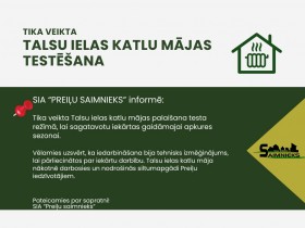 Tika veikta Talsu ielas katlu mājas testēšana